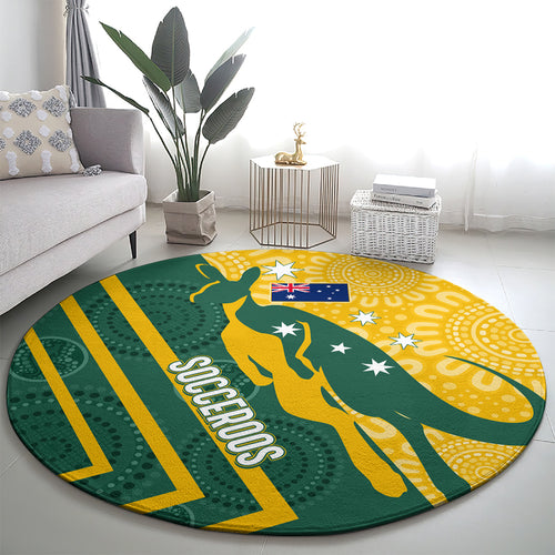 personalised-australia-socceroos-indigenous-round-carpet-green-gold