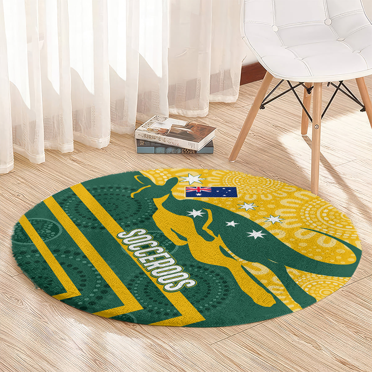 personalised-australia-socceroos-indigenous-round-carpet-green-gold