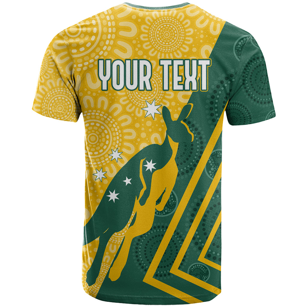 personalised-australia-socceroos-indigenous-t-shirt-green-gold