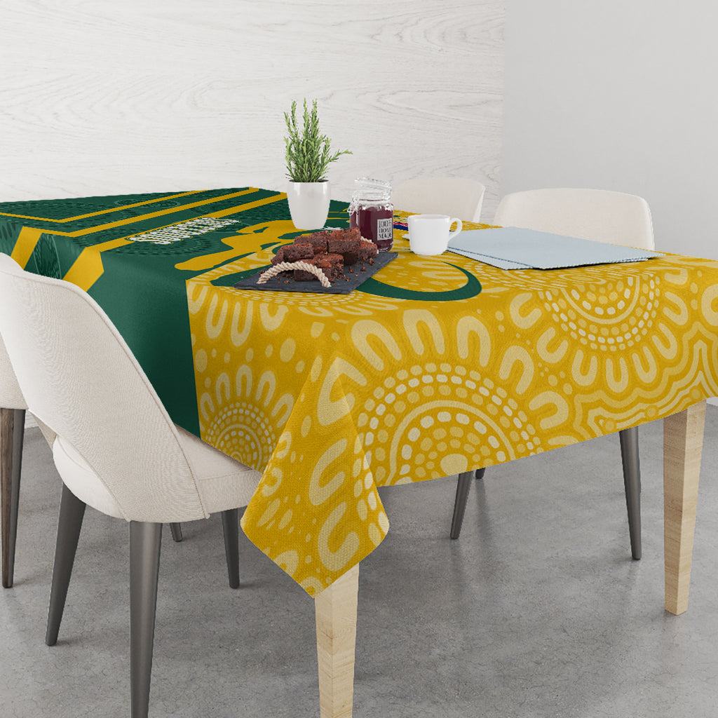personalised-australia-socceroos-indigenous-tablecloth-green-gold