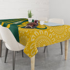 personalised-australia-socceroos-indigenous-tablecloth-green-gold