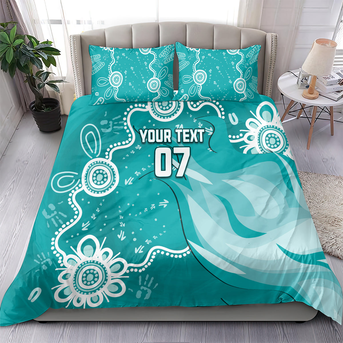 custom-brisbane-cricket-indigenous-bedding-set-feel-the-heat