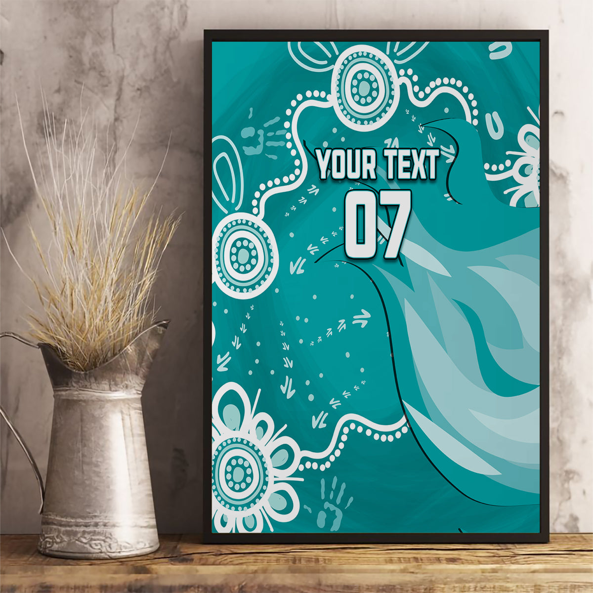 custom-brisbane-cricket-indigenous-canvas-wall-art-feel-the-heat