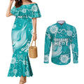 custom-brisbane-cricket-indigenous-couples-matching-mermaid-dress-and-long-sleeve-button-shirt-feel-the-heat