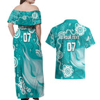 custom-brisbane-cricket-indigenous-couples-matching-off-shoulder-maxi-dress-and-hawaiian-shirt-feel-the-heat