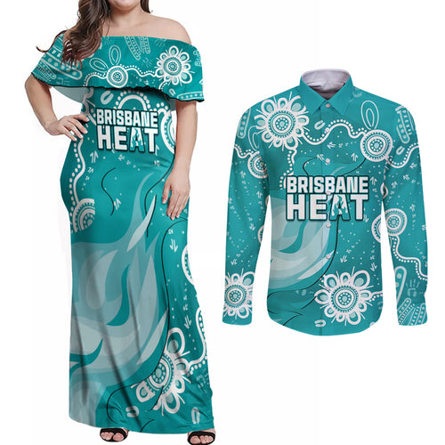 custom-brisbane-cricket-indigenous-couples-matching-off-shoulder-maxi-dress-and-long-sleeve-button-shirt-feel-the-heat