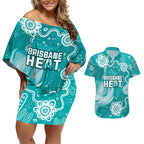 custom-brisbane-cricket-indigenous-couples-matching-off-shoulder-short-dress-and-hawaiian-shirt-feel-the-heat