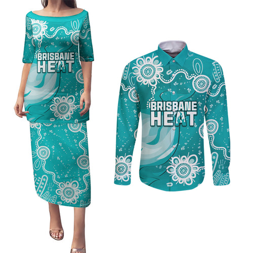 custom-brisbane-cricket-indigenous-couples-matching-puletasi-dress-and-long-sleeve-button-shirt-feel-the-heat