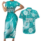 custom-brisbane-cricket-indigenous-couples-matching-short-sleeve-bodycon-dress-and-hawaiian-shirt-feel-the-heat