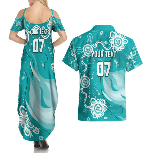 custom-brisbane-cricket-indigenous-couples-matching-summer-maxi-dress-and-hawaiian-shirt-feel-the-heat