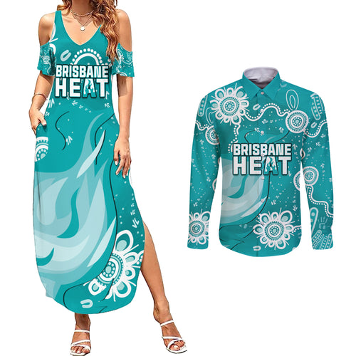 custom-brisbane-cricket-indigenous-couples-matching-summer-maxi-dress-and-long-sleeve-button-shirt-feel-the-heat