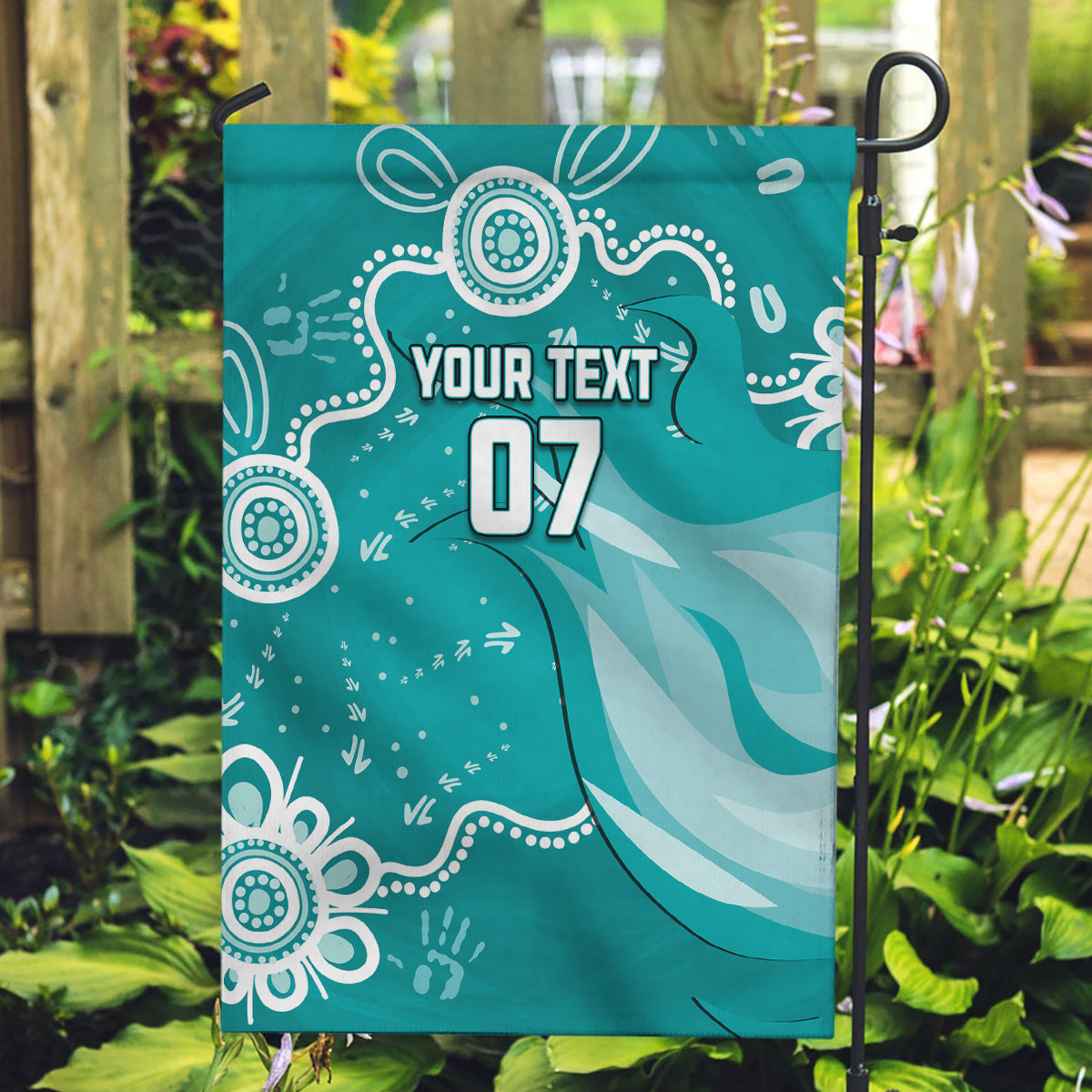 custom-brisbane-cricket-indigenous-garden-flag-feel-the-heat