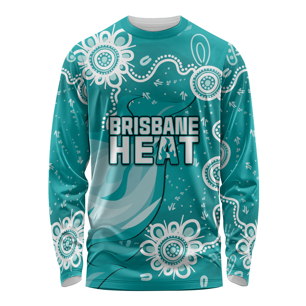 custom-brisbane-cricket-indigenous-long-sleeve-shirt-feel-the-heat