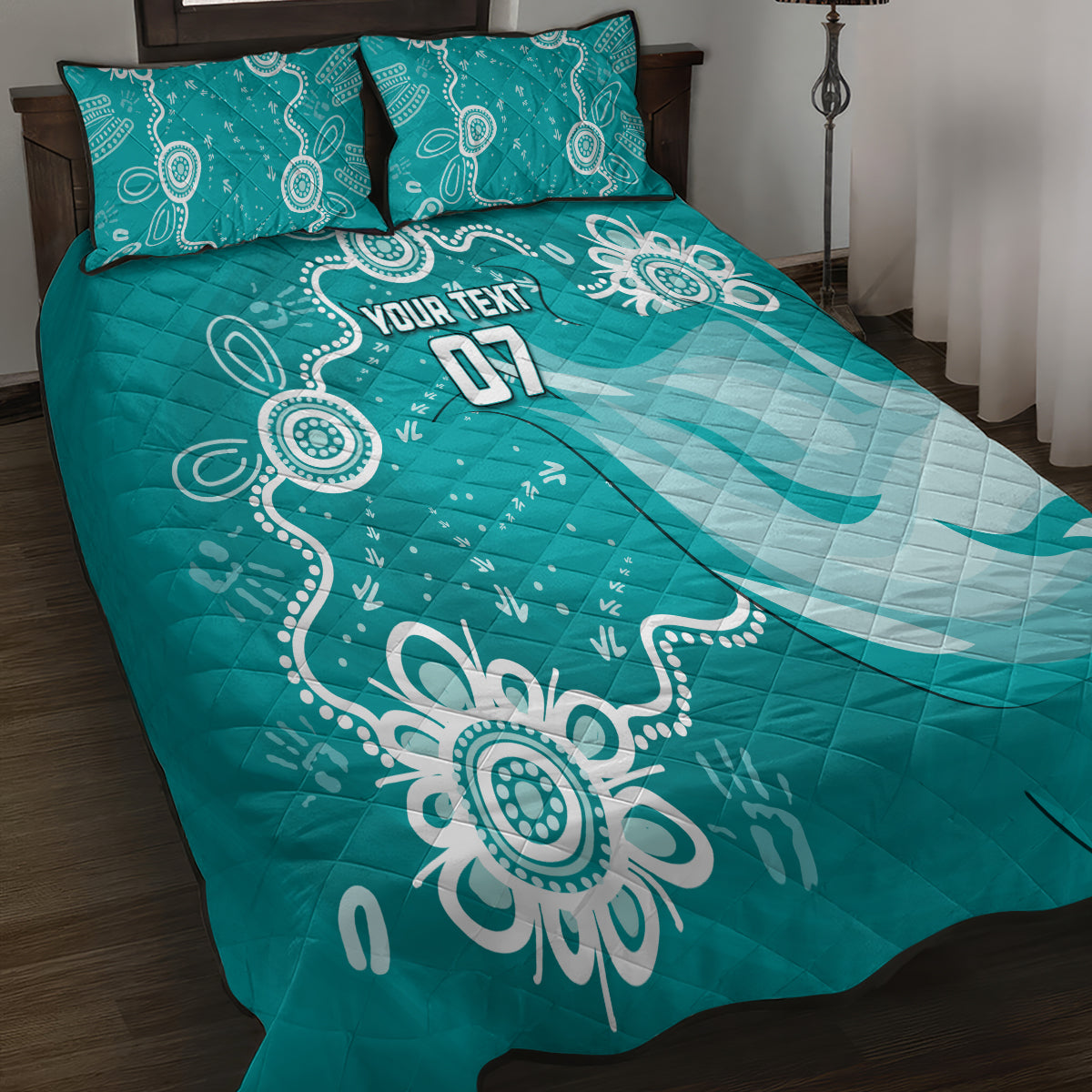 custom-brisbane-cricket-indigenous-quilt-bed-set-feel-the-heat