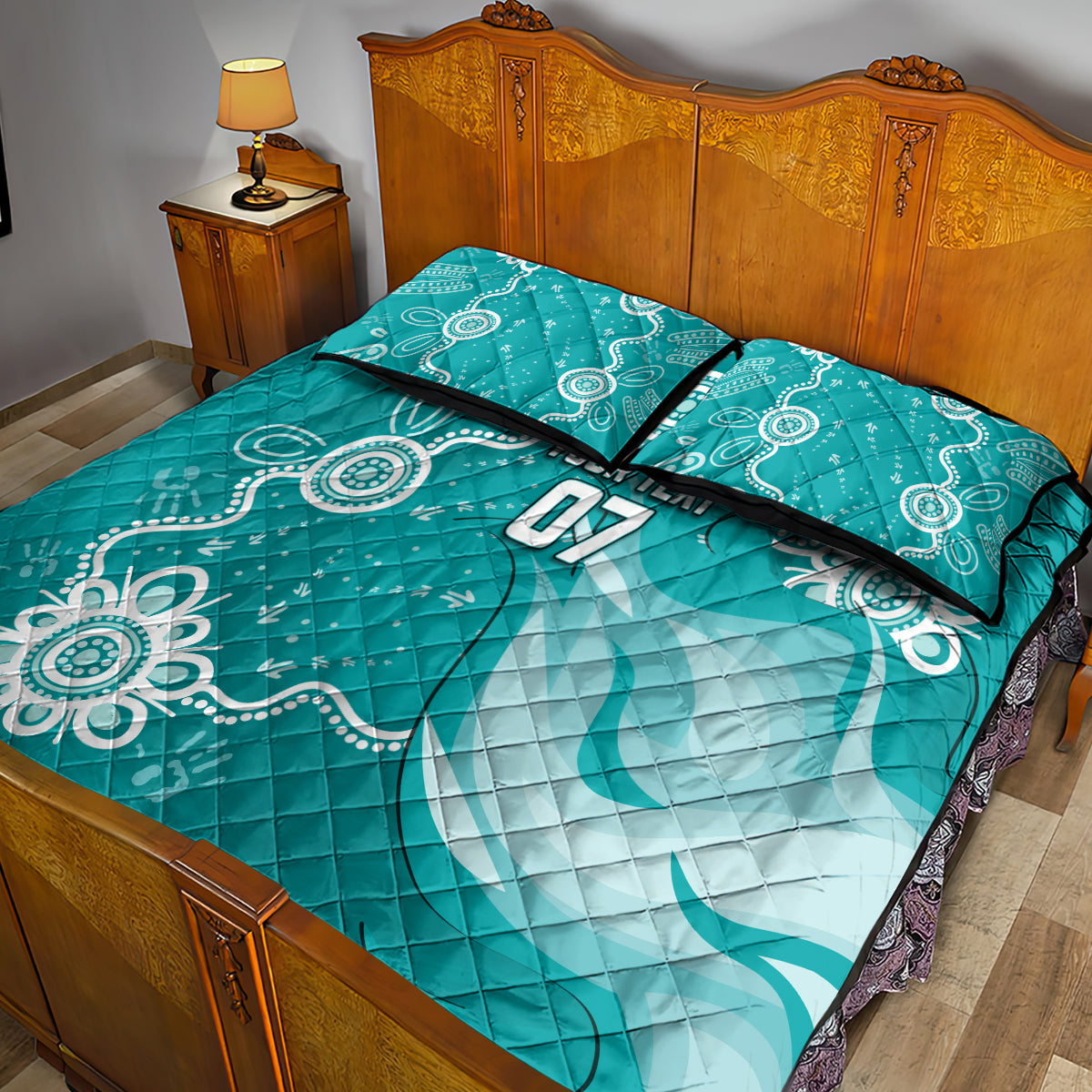 custom-brisbane-cricket-indigenous-quilt-bed-set-feel-the-heat
