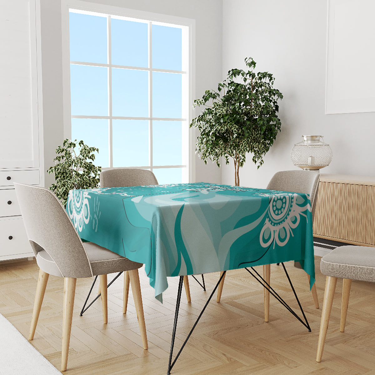 custom-brisbane-cricket-indigenous-tablecloth-feel-the-heat