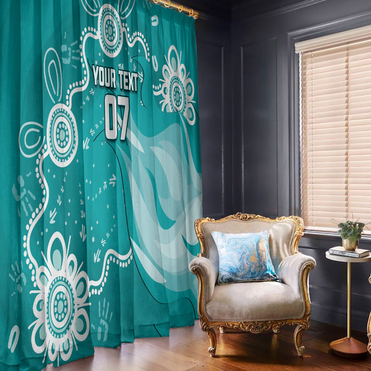 custom-brisbane-cricket-indigenous-window-curtain-feel-the-heat