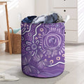 Australia Lupus Awareness Indigenous Laundry Basket Purple Ribbon Aboriginal Butterflies