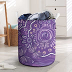 Australia Lupus Awareness Indigenous Laundry Basket Purple Ribbon Aboriginal Butterflies
