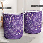 Australia Lupus Awareness Indigenous Laundry Basket Purple Ribbon Aboriginal Butterflies