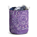 Australia Lupus Awareness Indigenous Laundry Basket Purple Ribbon Aboriginal Butterflies