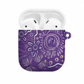Australia Lupus Awareness Indigenous AirPods Case Purple Ribbon Aboriginal Butterflies