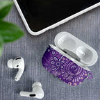 Australia Lupus Awareness Indigenous AirPods Case Purple Ribbon Aboriginal Butterflies