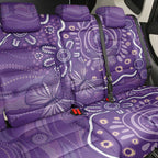 Australia Lupus Awareness Indigenous Back Car Seat Cover Purple Ribbon Aboriginal Butterflies