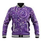 Australia Lupus Awareness Indigenous Baseball Jacket Purple Ribbon Aboriginal Butterflies