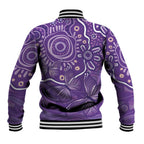 Australia Lupus Awareness Indigenous Baseball Jacket Purple Ribbon Aboriginal Butterflies
