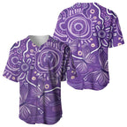 Australia Lupus Awareness Indigenous Baseball Jersey Purple Ribbon Aboriginal Butterflies