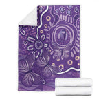 Australia Lupus Awareness Indigenous Blanket Purple Ribbon Aboriginal Butterflies