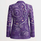 Australia Lupus Awareness Indigenous Blazer Purple Ribbon Aboriginal Butterflies