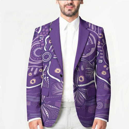Australia Lupus Awareness Indigenous Blazer Purple Ribbon Aboriginal Butterflies
