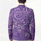 Australia Lupus Awareness Indigenous Blazer Purple Ribbon Aboriginal Butterflies