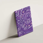 Australia Lupus Awareness Indigenous Canvas Wall Art Purple Ribbon Aboriginal Butterflies