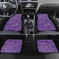 Australia Lupus Awareness Indigenous Car Mats Purple Ribbon Aboriginal Butterflies
