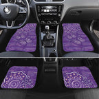 Australia Lupus Awareness Indigenous Car Mats Purple Ribbon Aboriginal Butterflies