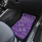 Australia Lupus Awareness Indigenous Car Mats Purple Ribbon Aboriginal Butterflies