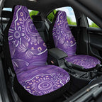Australia Lupus Awareness Indigenous Car Seat Cover Purple Ribbon Aboriginal Butterflies