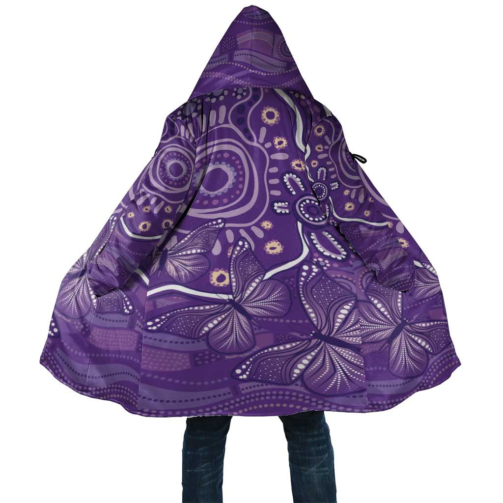 Australia Lupus Awareness Indigenous Cloak Purple Ribbon Aboriginal Butterflies