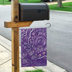 Australia Lupus Awareness Indigenous Garden Flag Purple Ribbon Aboriginal Butterflies
