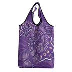 Australia Lupus Awareness Indigenous Grocery Bag Purple Ribbon Aboriginal Butterflies
