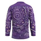 Australia Lupus Awareness Indigenous Hockey Jersey Purple Ribbon Aboriginal Butterflies