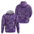 Australia Lupus Awareness Indigenous Hoodie Purple Ribbon Aboriginal Butterflies