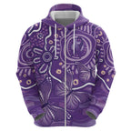 Australia Lupus Awareness Indigenous Hoodie Purple Ribbon Aboriginal Butterflies