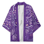 Australia Lupus Awareness Indigenous Kimono Purple Ribbon Aboriginal Butterflies