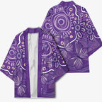 Australia Lupus Awareness Indigenous Kimono Purple Ribbon Aboriginal Butterflies