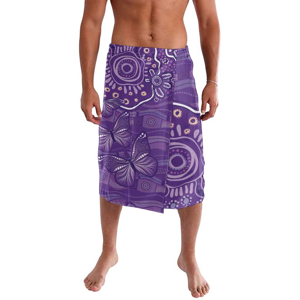 Australia Lupus Awareness Indigenous Lavalava Purple Ribbon Aboriginal Butterflies