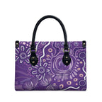 Australia Lupus Awareness Indigenous Leather Bag Purple Ribbon Aboriginal Butterflies
